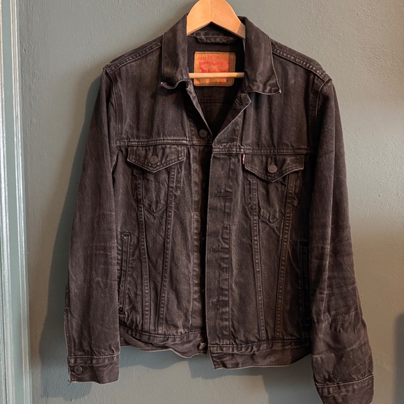 Levi's Black Denim Jacket size small - Picture 1 of 7